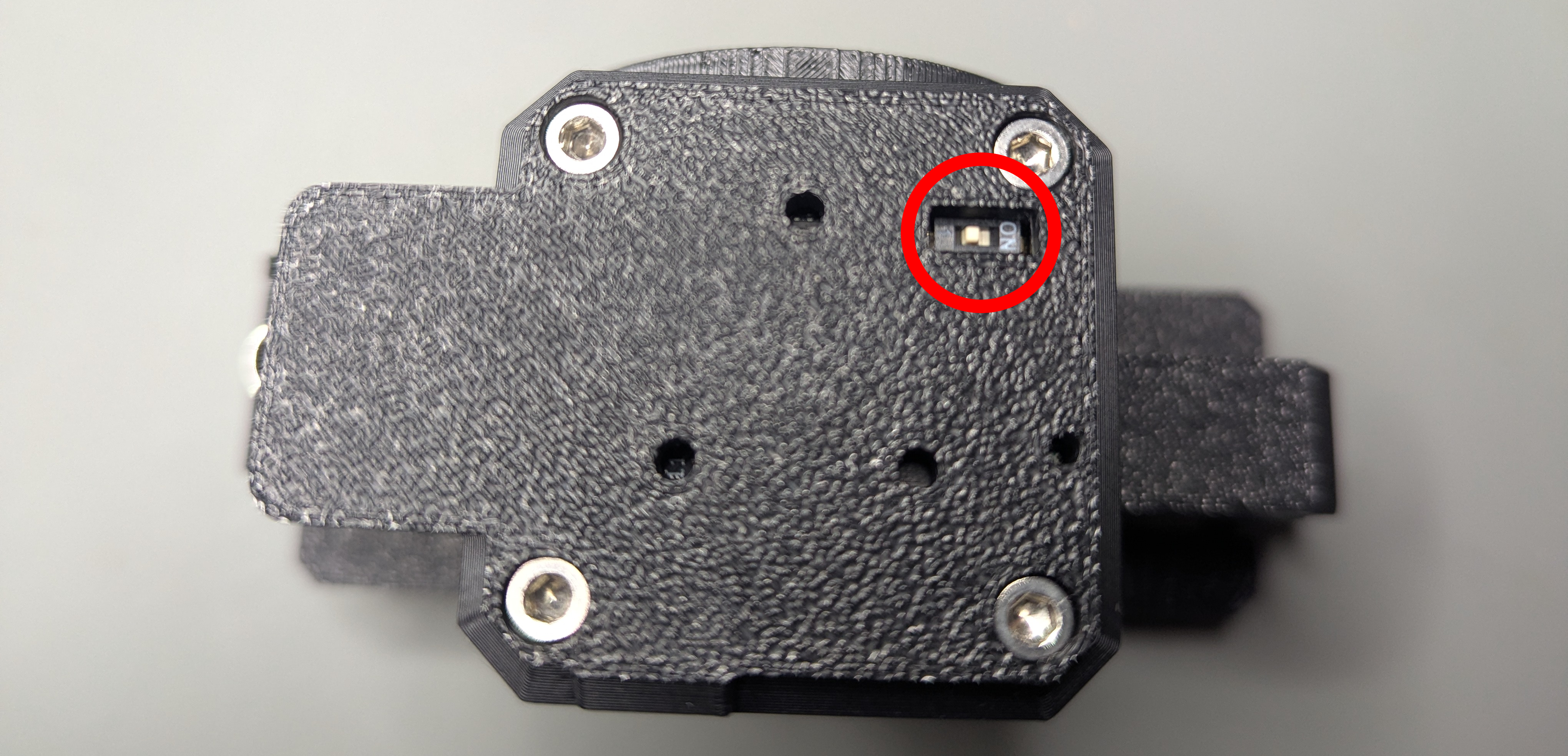 CAN termination switch on the MSG gripper
