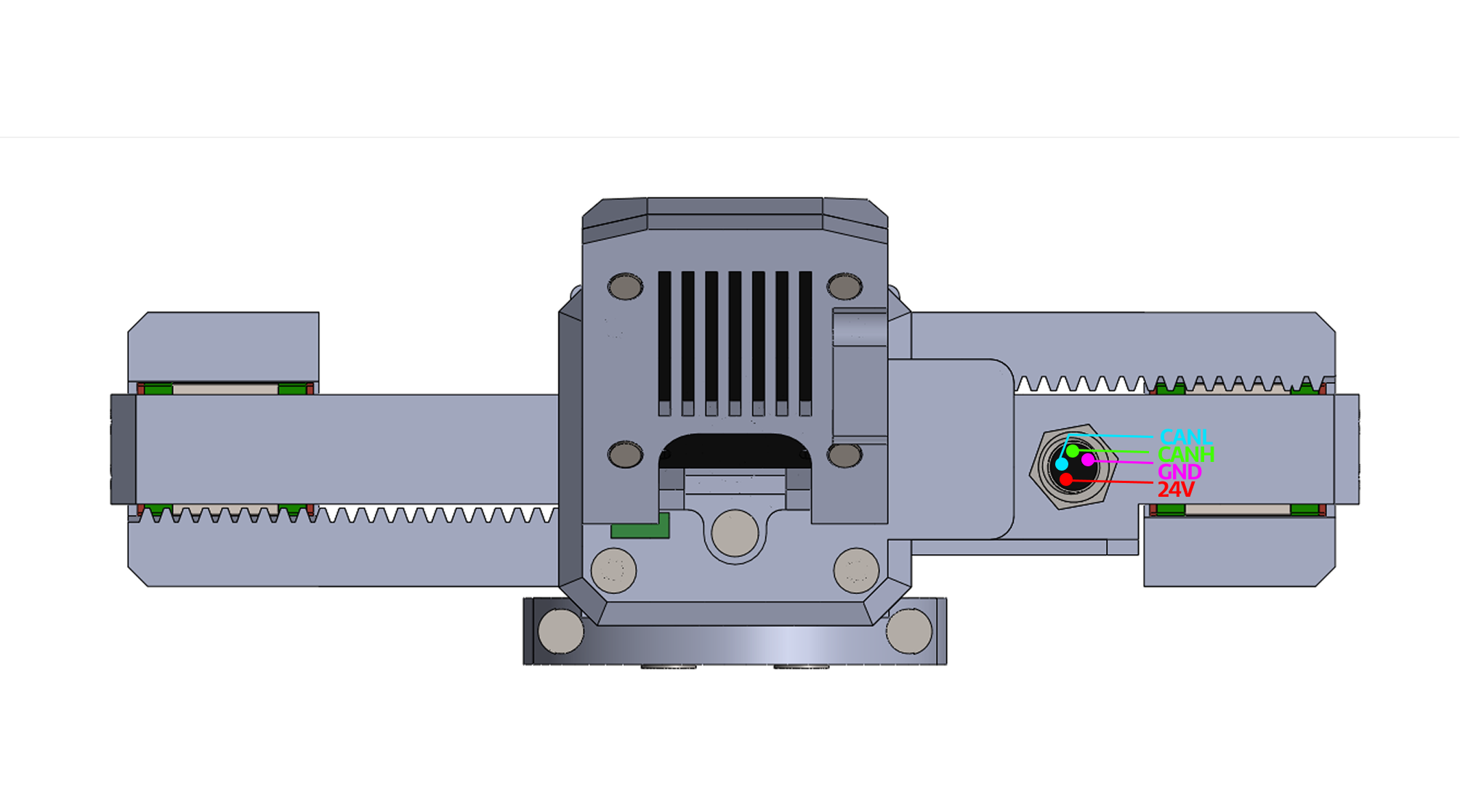 MSG gripper pinout and connector diagram