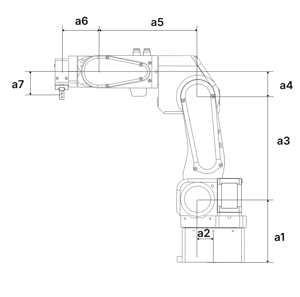 PAROL6 robot dimensions diagram